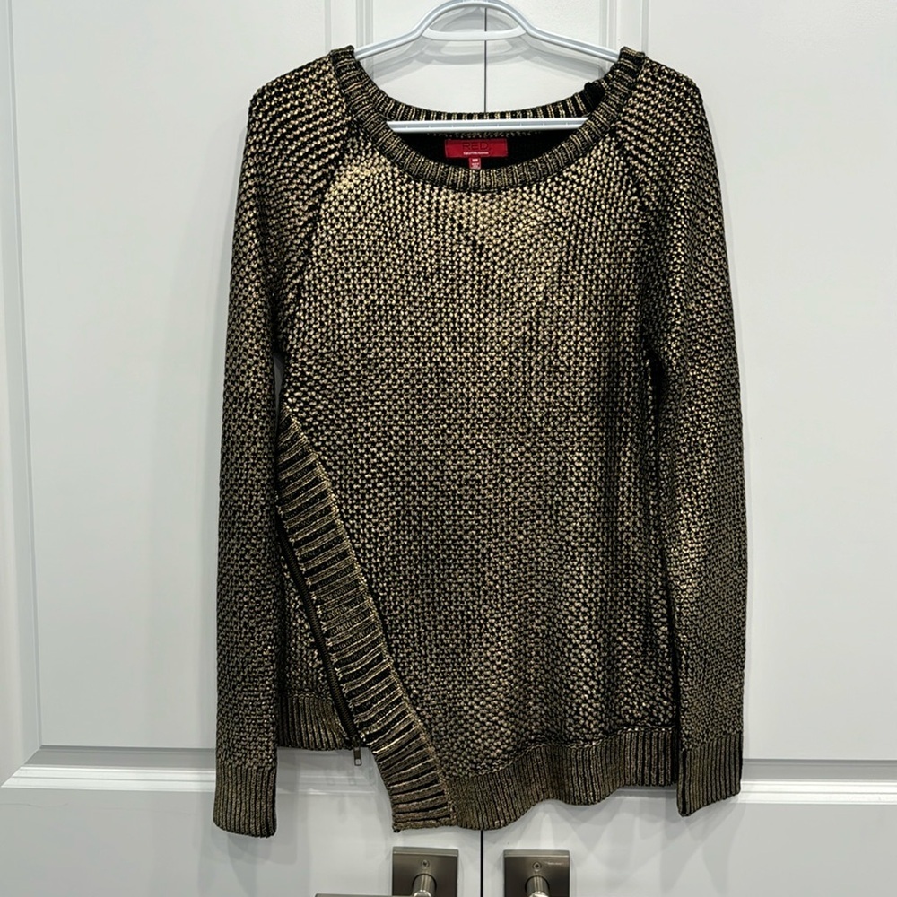 Saks Metallic Sweater Size Medium
